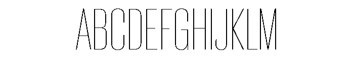 Caslon Doric Condensed Thin Font UPPERCASE