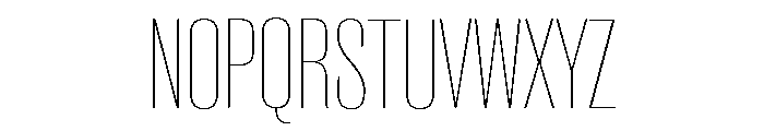 Caslon Doric Condensed Thin Font UPPERCASE