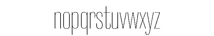Caslon Doric Condensed Thin Font LOWERCASE