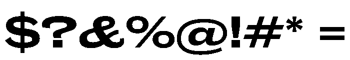 Caslon Doric Extended Bold Font OTHER CHARS