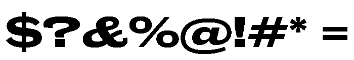 Caslon Doric Extended Extrabold Font OTHER CHARS