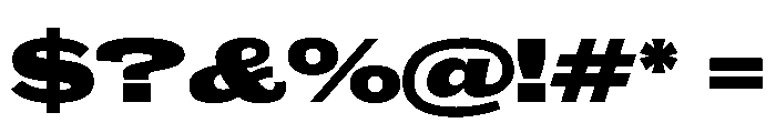 Caslon Doric Extended Fat Font OTHER CHARS