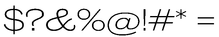 Caslon Doric Extended Light Font OTHER CHARS