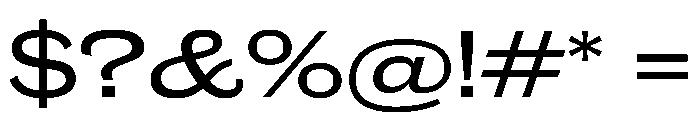 Caslon Doric Extended Medium Font OTHER CHARS