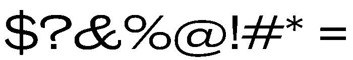 Caslon Doric Extended Regular No 2 Font OTHER CHARS