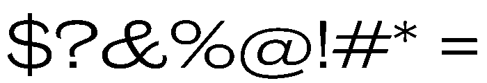 Caslon Doric Extended Regular Font OTHER CHARS