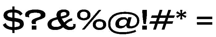 Caslon Doric Extended Semibold Font OTHER CHARS