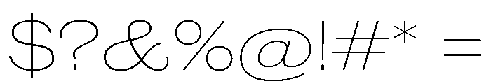 Caslon Doric Extended Thin Font OTHER CHARS
