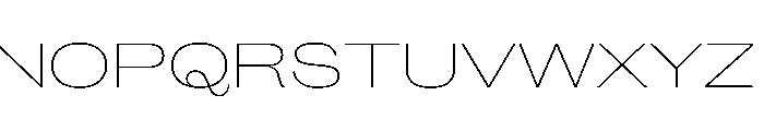 Caslon Doric Extended Thin Font UPPERCASE