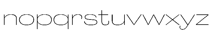 Caslon Doric Extended Thin Font LOWERCASE