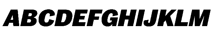 Caslon Doric Extrabold Italic Font UPPERCASE