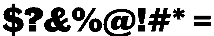 Caslon Doric Extrabold Font OTHER CHARS