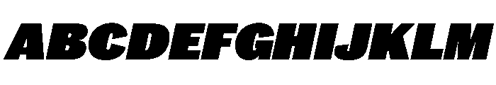 Caslon Doric Fat Italic Font UPPERCASE