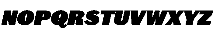 Caslon Doric Fat Italic Font UPPERCASE