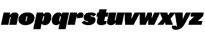 Caslon Doric Fat Italic Font LOWERCASE