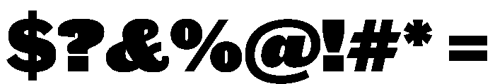 Caslon Doric Fat Font OTHER CHARS