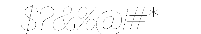 Caslon Doric Hairline Italic Font OTHER CHARS