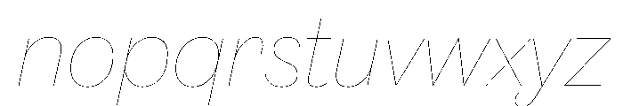 Caslon Doric Hairline Italic Font LOWERCASE
