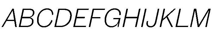 Caslon Doric Light Italic Font UPPERCASE