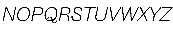 Caslon Doric Light Italic Font UPPERCASE