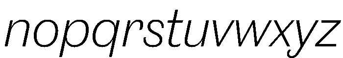 Caslon Doric Light Italic Font LOWERCASE