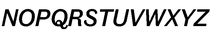 Caslon Doric Medium Italic Font UPPERCASE