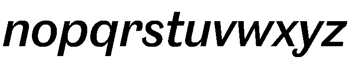 Caslon Doric Medium Italic Font LOWERCASE
