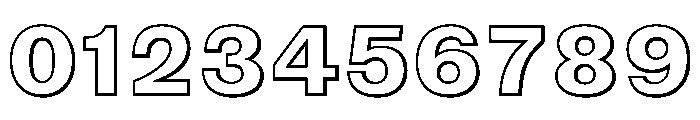 Caslon Doric Outline Regular Font OTHER CHARS