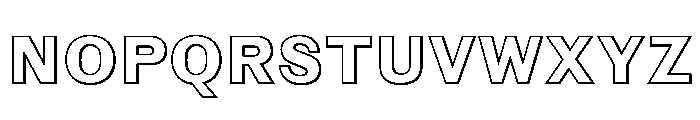 Caslon Doric Outline Regular Font UPPERCASE