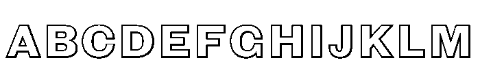 Caslon Doric Outline Regular FONT
