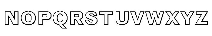 Caslon Doric Outline Regular Font LOWERCASE