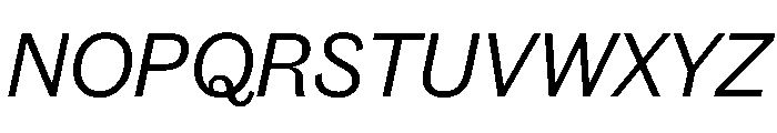Caslon Doric Regular Italic Font UPPERCASE