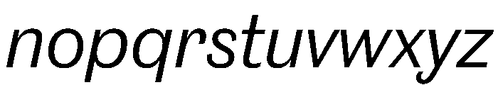 Caslon Doric Regular Italic Font LOWERCASE