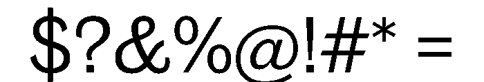 Caslon Doric Regular Font OTHER CHARS