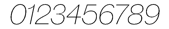 Caslon Doric Thin Italic Font OTHER CHARS