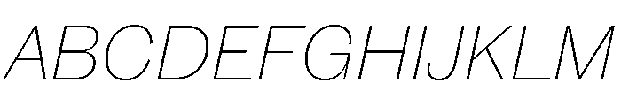 Caslon Doric Thin Italic Font UPPERCASE