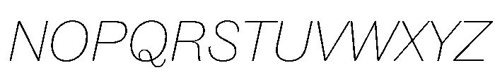 Caslon Doric Thin Italic Font UPPERCASE