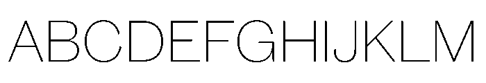 Caslon Doric Thin Font UPPERCASE