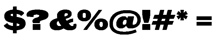Caslon Doric Wide Black Font OTHER CHARS