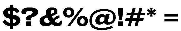 Caslon Doric Wide Bold Font OTHER CHARS