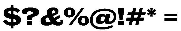 Caslon Doric Wide Extrabold Font OTHER CHARS