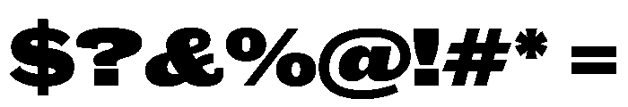 Caslon Doric Wide Fat Font OTHER CHARS