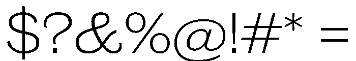 Caslon Doric Wide Light Font OTHER CHARS