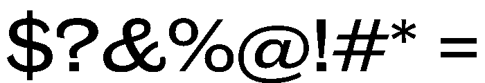 Caslon Doric Wide Medium Font OTHER CHARS