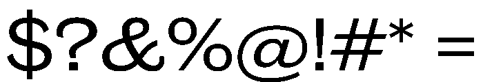 Caslon Doric Wide Regular No 2 Font OTHER CHARS