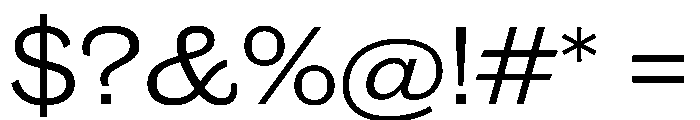 Caslon Doric Wide Regular Font OTHER CHARS