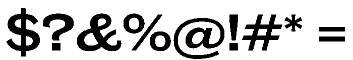 Caslon Doric Wide Semibold Font OTHER CHARS