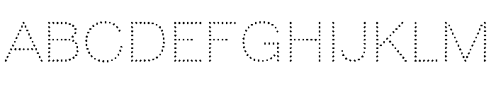 Caslon Dot Regular Font UPPERCASE