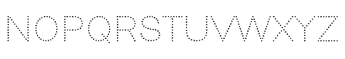 Caslon Dot Regular Font LOWERCASE