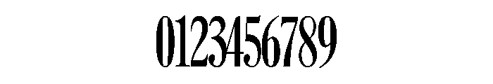 Caslon ExtraCondensedRegular Font OTHER CHARS
